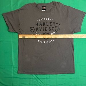 Harley-Davidson Charcoal Short Sleeve Tee with Black Logo